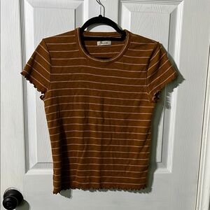 Brown Striped Madewell Women’s Top